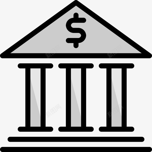 银行商业193线性颜色图标svg_新图网 https://ixintu.com 商业193 线性颜色 银行