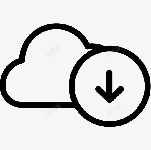云计算多媒体32线性图标svg_新图网 https://ixintu.com 云计算 多媒体32 线性
