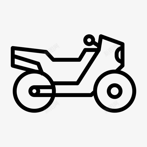 摩托车亚视自行车图标svg_新图网 https://ixintu.com 亚视 交通工具 摩托车 自行车 车辆