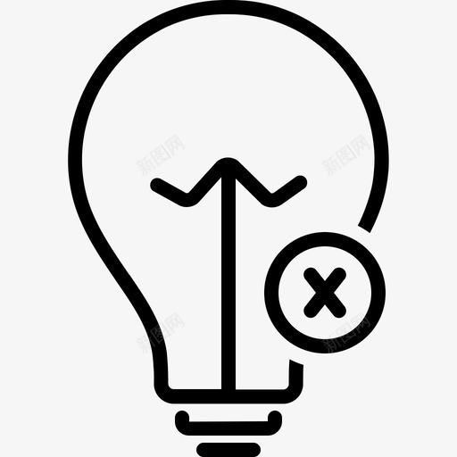 停用取消熄灯图标svg_新图网 https://ixintu.com 停用 取消 熄灯
