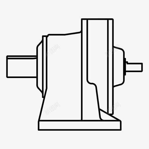 变速箱发动机减速器图标svg_新图网 https://ixintu.com 减速器 发动机 变速器 变速箱 扭矩