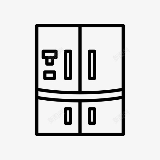 冰箱电器设备图标svg_新图网 https://ixintu.com 冰箱 家用电器 工具 电器 设备 食品
