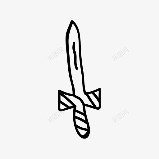 剑中世纪近战图标svg_新图网 https://ixintu.com 中世纪 剑 战争 武器 近战