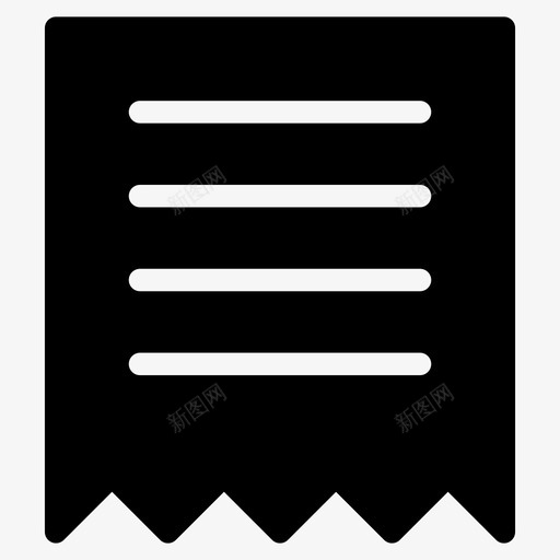 账单费用发票图标svg_新图网 https://ixintu.com 发票 账单 费用
