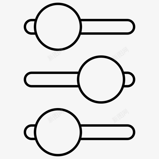 均衡器控件滑动控件图标svg_新图网 https://ixintu.com 切换 均衡器 基本ui大纲图标 控件 滑动控件