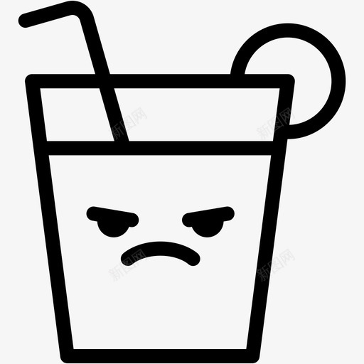 mad饮料表情符号图标svg_新图网 https://ixintu.com mad 情绪 橙汁 橙汁表情符号行 表情符号 饮料