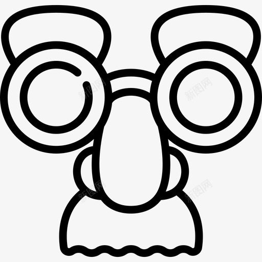 面具魔法8线性图标svg_新图网 https://ixintu.com 线性 面具 魔法8