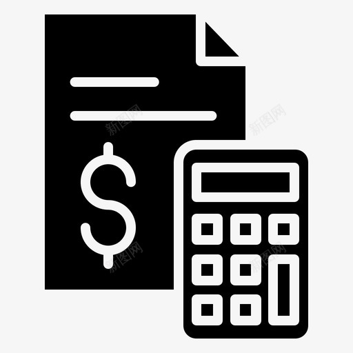 预算公司办公室图标svg_新图网 https://ixintu.com 公司 办公室 预算