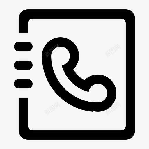 ICON_办公系统-猪八戒通讯录svg_新图网 https://ixintu.com ICON_办公系统-猪八戒通讯录
