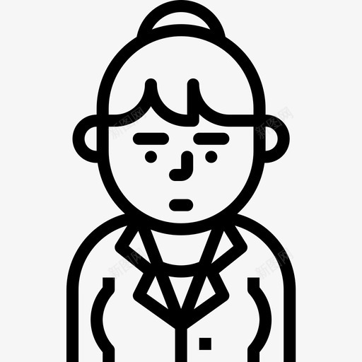 播音员职业女性化身直系图标svg_新图网 https://ixintu.com 播音员 直系 职业女性化身