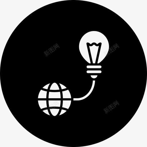 地球日节能能源圆满地图标svg_新图网 https://ixintu.com 地球日 能源圆满地 节能