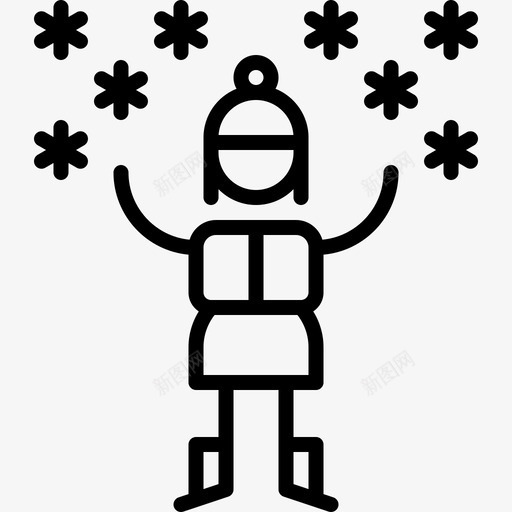 孩子圣诞136直系图标svg_新图网 https://ixintu.com 圣诞136 孩子 直系