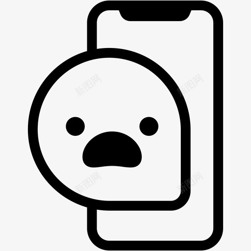 惊呆了表情图情绪图标svg_新图网 https://ixintu.com 信息 情绪 惊呆了 手机 智能手机 留言卷1表情线 表情图