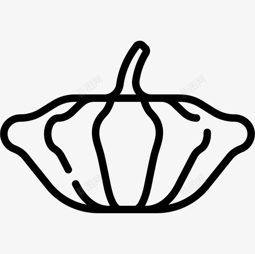 南瓜水果和蔬菜13直线型图标svg_新图网 https://ixintu.com 南瓜 水果和蔬菜13 直线型