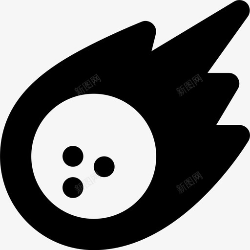 陨石天文9填充图标svg_新图网 https://ixintu.com 填充 天文9 陨石