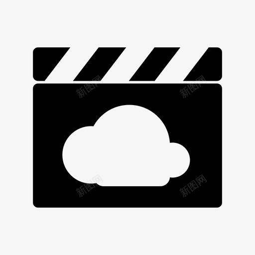 电影云大片流媒体图标svg_新图网 https://ixintu.com 大片 流媒体 电影云 视频
