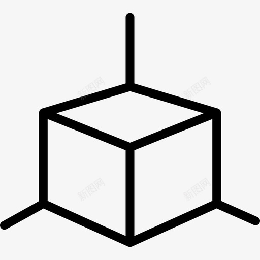 包装箱装运2直线图标svg_新图网 https://ixintu.com 包装箱 直线 装运2