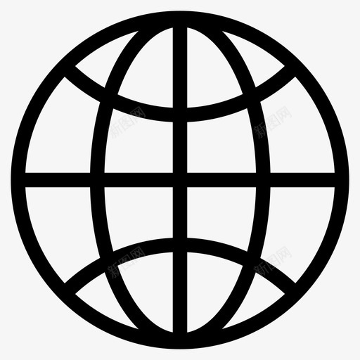 互联网连接世界图标svg_新图网 https://ixintu.com 世界 互联网 全球 连接