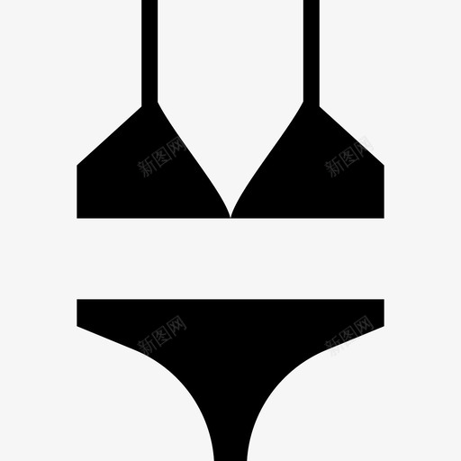 比基尼夏季49填充图标svg_新图网 https://ixintu.com 填充 夏季49 比基尼