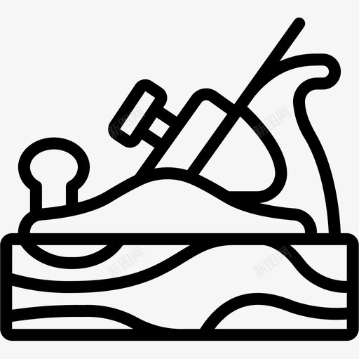 木刨diy直线图标svg_新图网 https://ixintu.com diy 木刨 直线