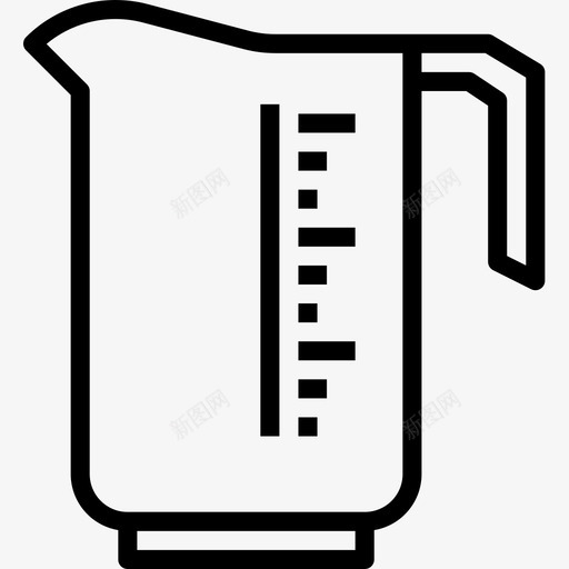 量杯咖啡厅62线性图标svg_新图网 https://ixintu.com 咖啡厅62 线性 量杯