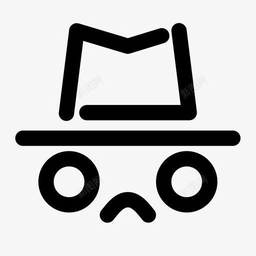 匿名侦探人物图标svg_新图网 https://ixintu.com 人物 侦探 匿名 秘密 网络大胆