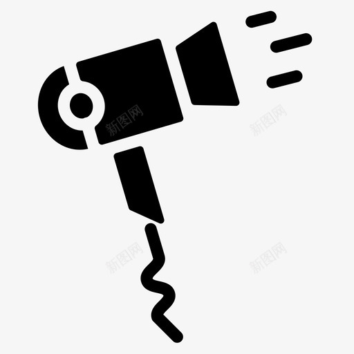吹风机133号酒店glyph图标svg_新图网 https://ixintu.com 133号酒店 glyph 吹风机