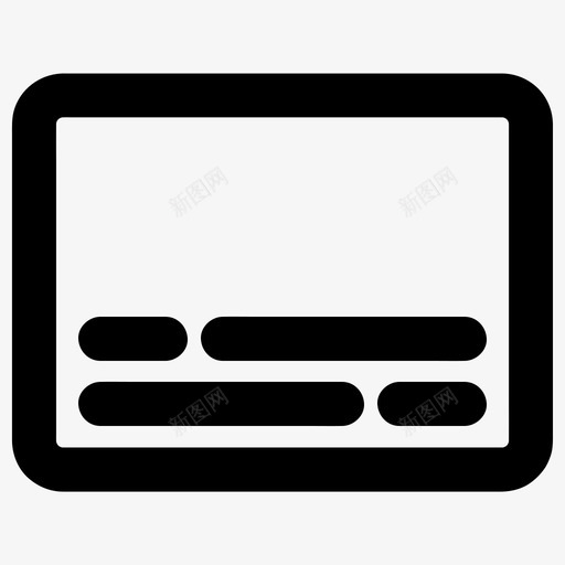 字幕标题描述图标svg_新图网 https://ixintu.com srt subs 基本图标所有尺寸 字幕 描述 标题