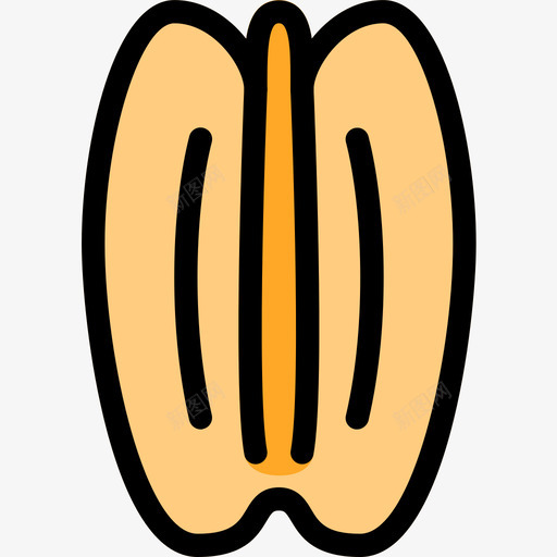 坚果蔬菜和种子线形颜色图标svg_新图网 https://ixintu.com 坚果 线形颜色 蔬菜和种子