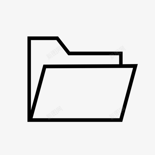 文件夹档案附件图标svg_新图网 https://ixintu.com 办公资料 图钉 文件夹 档案 附件