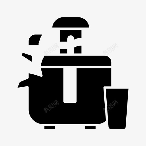 破碎榨汁机家电家用电器图标svg_新图网 https://ixintu.com 家用电器 家电 工具 破碎榨汁机