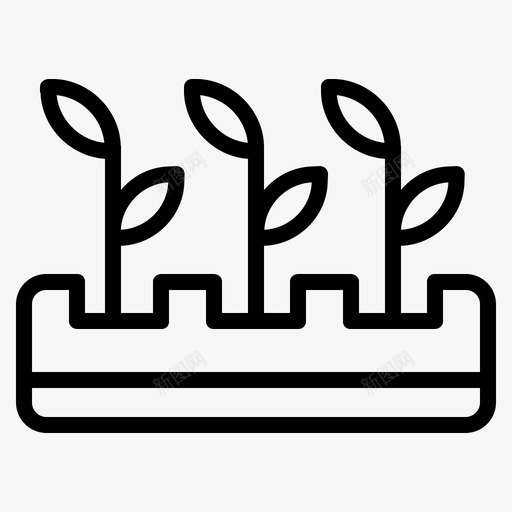 水培农业农民图标svg_新图网 https://ixintu.com 农业 农业和农民 农民 植物 水培