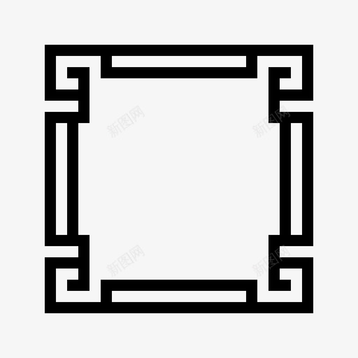 中国框架边界装饰图标svg_新图网 https://ixintu.com 中国框架 中国框架边界 装饰 边界