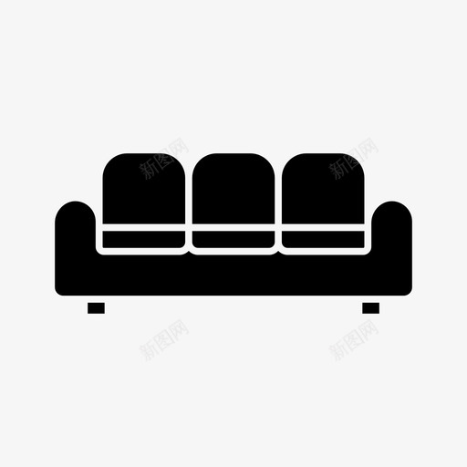 沙发电器椅子图标svg_新图网 https://ixintu.com 家具 家用电器 工具 椅子 沙发 电器