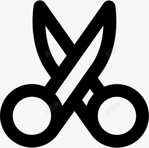 剪刀44学校直线型图标svg_新图网 https://ixintu.com 44学校 剪刀 直线型