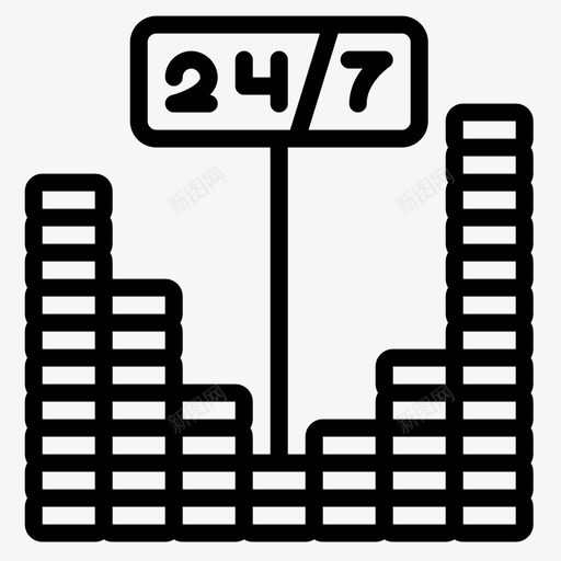 赌场赌博17直线型图标svg_新图网 https://ixintu.com 直线型 赌博17 赌场