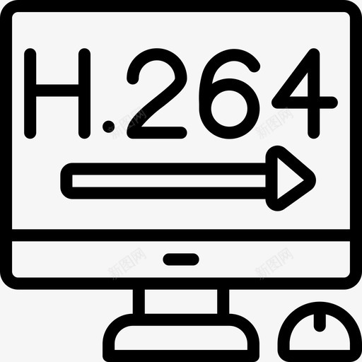 高品质视频制作大纲线性图标svg_新图网 https://ixintu.com 线性 视频制作大纲 高品质