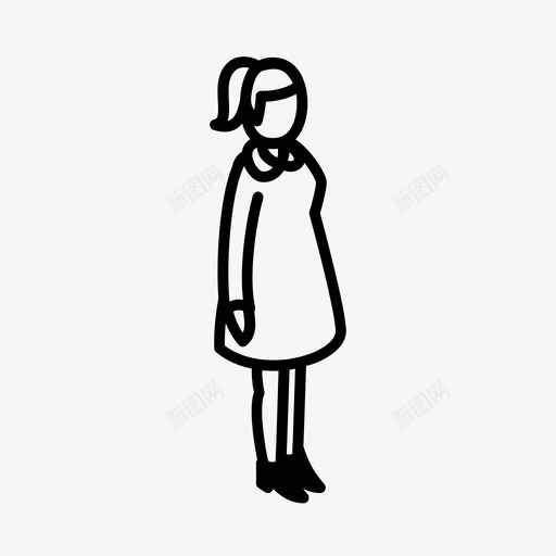 女性站立细节金发碧眼模特图标svg_新图网 https://ixintu.com 女性站立细节 模特 站立 等距信息图 金发碧眼