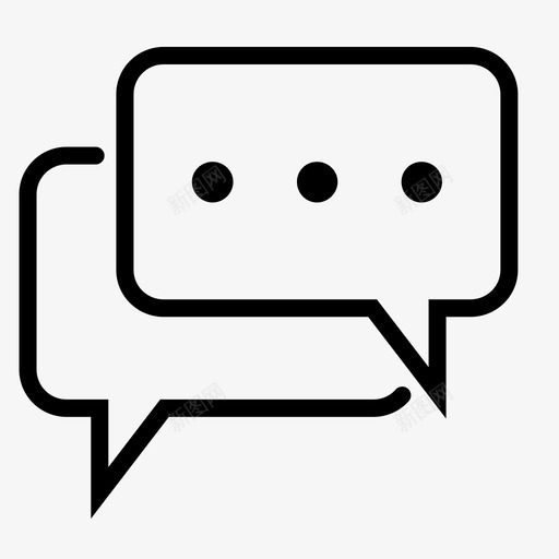 留言聊天泡泡对话图标svg_新图网 https://ixintu.com 对话 泡泡 留言聊天 语音泡泡