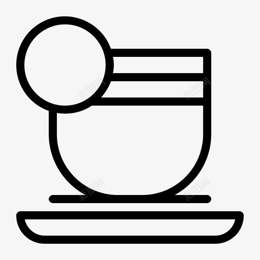茶杯早餐咖啡厅图标svg_新图网 https://ixintu.com 咖啡厅 早餐 茶杯 酒店1
