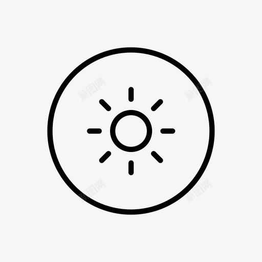 夏天炎热日出图标svg_新图网 https://ixintu.com 夏天 天气 日出 炎热 阳光
