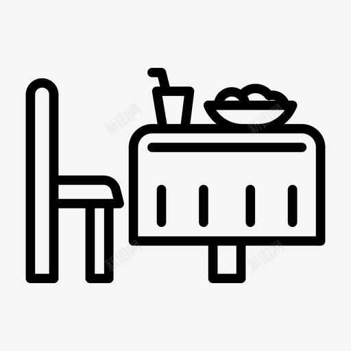 餐桌餐厅预订咖啡厅图标svg_新图网 https://ixintu.com 咖啡厅 预订 食物 餐桌餐厅