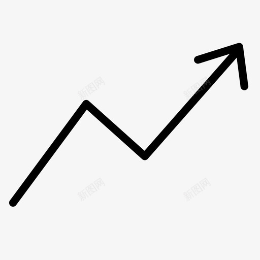 趋势上升分析图表图标svg_新图网 https://ixintu.com 分析 图表 计费运费 趋势上升