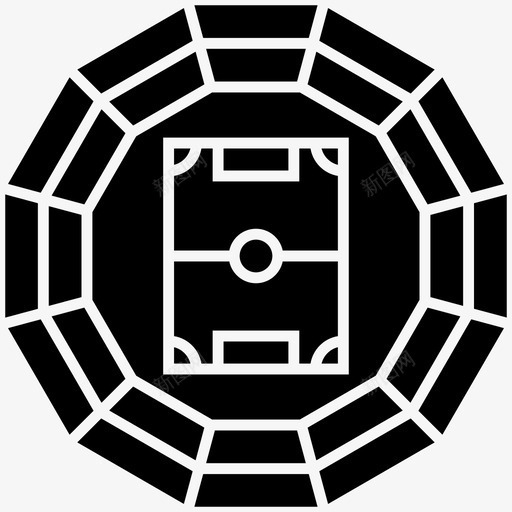 足球场游戏区操场图标svg_新图网 https://ixintu.com 操场 游戏区 足球场 足球足球字形图标包