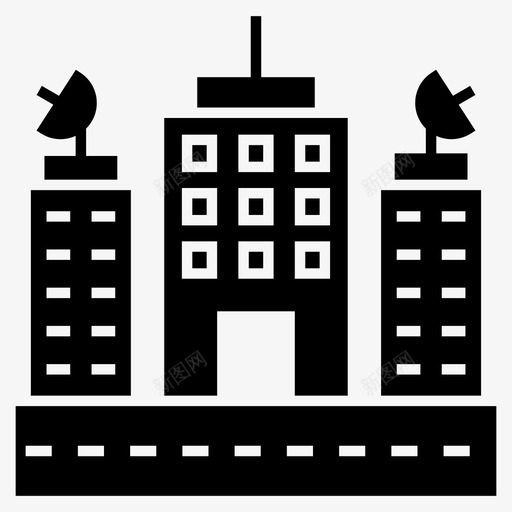 商务中心商务位置商务大厦图标svg_新图网 https://ixintu.com 办公楼 商务中心 商务位置 商务大厦 摩天大楼 财税字形图标