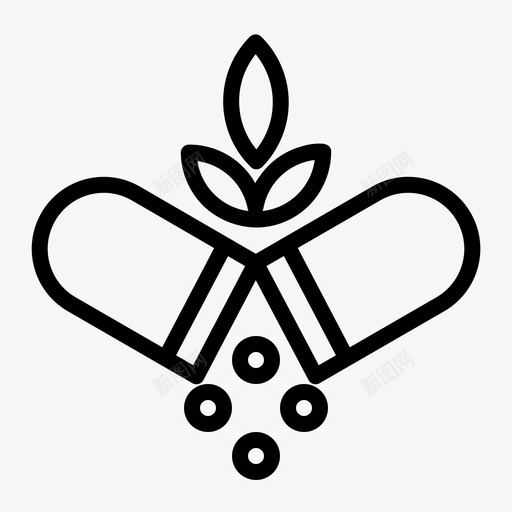 采购产品胶囊草药天然药物图标svg_新图网 https://ixintu.com 医疗和医院 天然药水 天然药物 草药 草药胶囊 采购产品胶囊