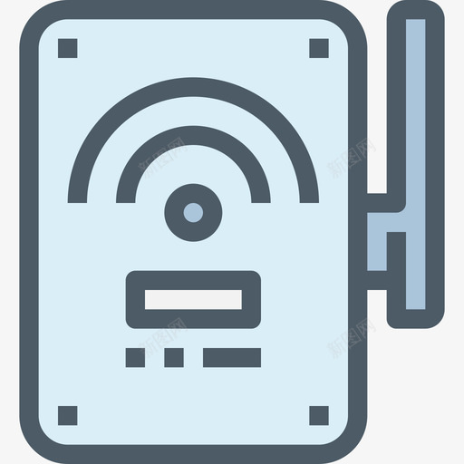 Wifi设备和技术3线性颜色图标svg_新图网 https://ixintu.com Wifi 线性颜色 设备和技术3