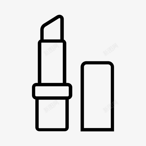 唇膏美丽化妆品图标svg_新图网 https://ixintu.com 化妆品 唇膏 美丽