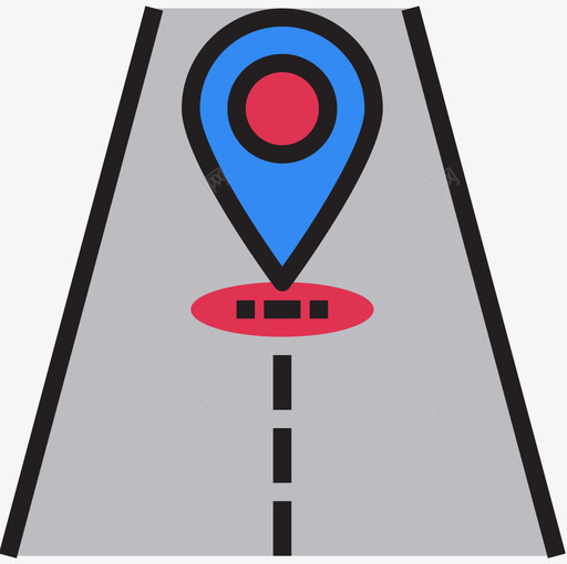 道路地址线条颜色图标svg_新图网 https://ixintu.com 地址 线条颜色 道路