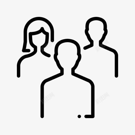 团队集团人群图标svg_新图网 https://ixintu.com 人群 商业概要 团队 女人 男人 集团
